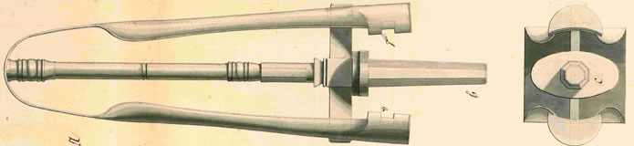 Gustave Van Leempoël de Nieuwmunster, Brevet du 22 mai 1841 concernant des fers à piton octogones et à plaques pour faire simultanément les bagues et les embouchures des bouteilles avec une grande régularité