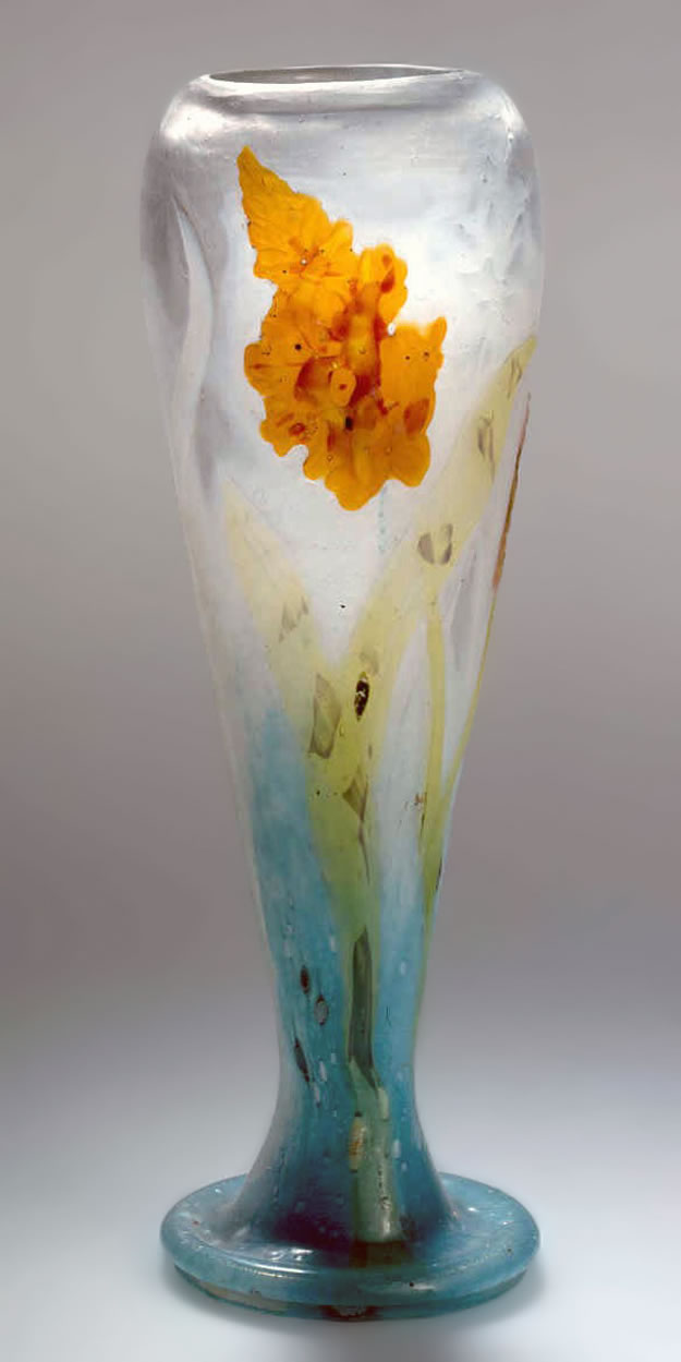 Gallé, Musée de l'École de Nancy Photo. Gallé,vase Orchidées