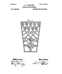 Dessin. Tiffany, brevet.