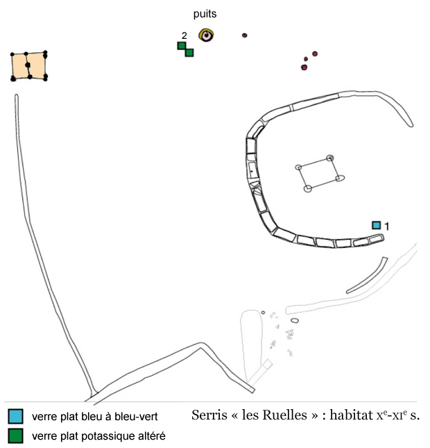 Relevé : Serris les Ruelles, habitat, 10e-11e siècles, (crédit F. Gentili / INRAP)