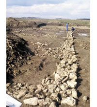 Photographie : vue des fouilles sur le site de Serris les Ruelles (crédit F. Gentili / INRAP)