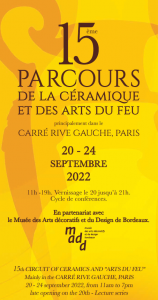 15ème parcours de la céramique et des arts du feu : affiche