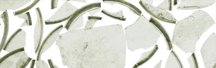 Fragments de cives produites dans la verrerie forestière de Court-Chaluet (1699-1714), canton de Berne, fouille 2000 (voir article de C. Gerber)