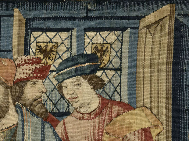 Tapisserie : détail de l'Ordination des premiers diacres