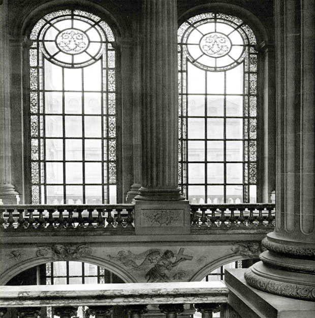Photographie : Glaces blanches des baies de la Chapelle, château de Versailles