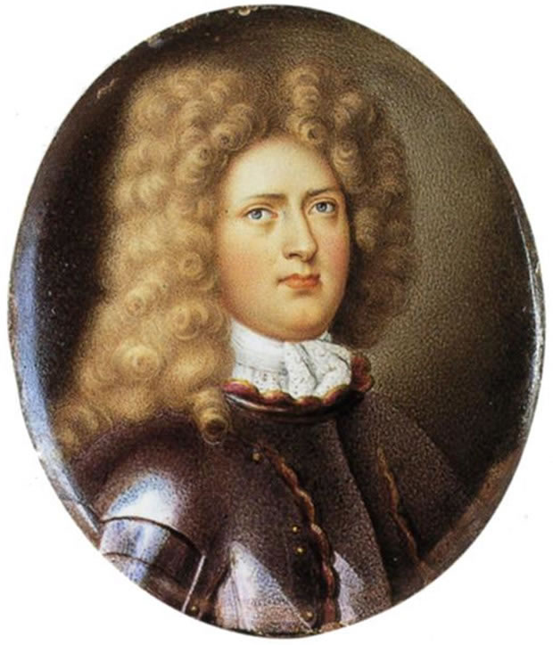 Émail : Portrait de Louis Lucas de Nehou