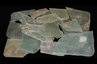 Photographie : échantillons de différents fragments