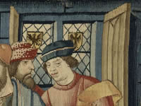 Tapisserie : détail de l'Ordination des premiers diacres
