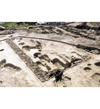Photographie : vue des fouilles sur le site de Serris les Ruelles (crédit F. Gentili / INRAP)