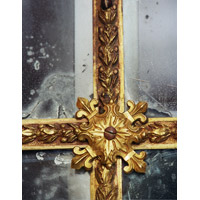 Photographie :  Grande Galerie de Versailles, détail du biseautage des miroirs