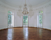 Photo : Besançon, Salon ovale de l'Intendance, portes-fenêtres , crédit J. Mongreville, Inventaire général / ADAGP