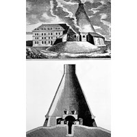 Engraving: English-style glass furnace
